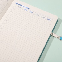 Carnet de notes A5 en similicuir style Dowling avec petit patch, idéal pour le bureau, et coffret cadeau isolant pour tasse à café pour réunions d'affaires