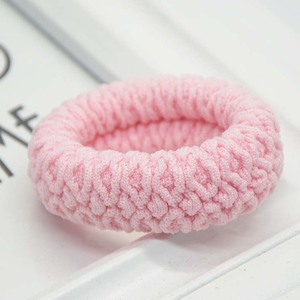 DDA2068 Neue Frauen Haarschmuck Einfarbige Haar gummis Band Dick <span class=keywords><strong>Messy</strong></span> <span class=keywords><strong>Bun</strong></span> Scrunch ies Mädchen Elastischer Stoff Jacquard Haars eil - Product Image 4