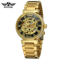 Top Marke Luxus WINNER SLZb57 Automatische mechanische Herren uhr Royal Skeleton Design Glas zifferblatt Zeiger Großhandel Drops hip