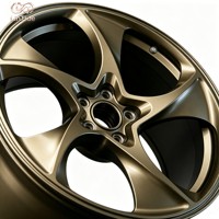 Jantes BMW I4 M50 20x8.5J à cinq branches forgées couleur Bronze Champagne 5x112 ET25 CB66.6 pour les configurations EV personnalisées haute performance