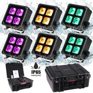 Projecteur LED sans fil DMX512 4*20W IP65 étanche pour scène <span class=keywords><strong>DJ</strong></span> avec température de couleur réglable de <span class=keywords><strong>2700</strong></span>-10000K - Product Image 1