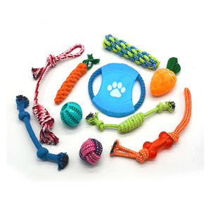Plush Eco-friendly Puppy Chew <b>Toys</b> Pack Pet <b>Toy</b> Set <b>Dog</b> Rope <b>Toys</b> Puppy Grinding Teeth Set - Product Image 1