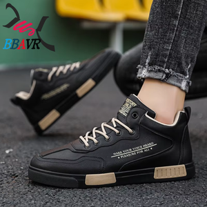 Zapatos de Vestir para Hombre, Versátiles, de Color Sólido, Estilo Británico, Deportivos, Casuales, Antideslizantes y Resistentes al Desgaste, Negros, de Cuero, Planos - Product Image 4
