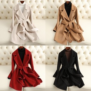 Nouvelle conception 2026 – Manteau long en <span class=keywords><strong>laine</strong></span> pour <span class=keywords><strong>femme</strong></span>, double boutonnage, grande taille, élégant et coupe-vent pour l'automne et l'hiver - Product Image 2