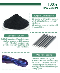 Bego hrc65 Carbide bóng mũi cuối Mills độ cứng cao phay cutter 2 Flutes CNC Công cụ Cắt - Product Image 6