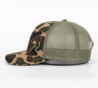 Gorras frontales de espuma con ajuste de media corona, sombreros Snapback personalizados 100% algodón, logotipo bordado, pato, Camuflaje, caza, sombreros de camionero, fabricante