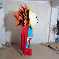 Costume de mascotte d'animal Lion fait main taille adulte Shengye OEM ODM pour la location, costume de cosplay portatif grandeur nature pour la marche et la danse, idéal pour les entreprises