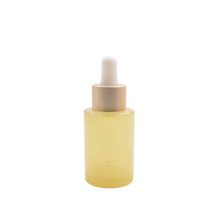 Bottiglia gialla + matte oro contagocce