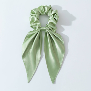 Nouveau Chouchou en Soie Satinée avec Nœud en Ruban, Doux, Extensible et Élastique, Attache-queue de Cheveux Vintage pour Femmes et Filles, Vente en Gros - Product Image 3