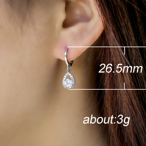 Elegant Teardrop <b>Ear</b> <b>Cuff</b> For Women Angel Tear Pave Crystal Design Simple Fashion Jewelry Accessories - Product Image 5