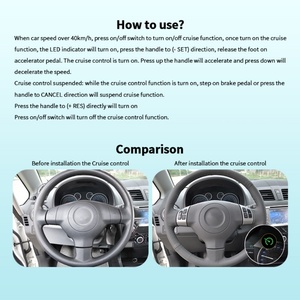 ระบบควบคุมความเร็วอัตโนมัติ EASYGUARD สำหรับ Suzuki SX4/S-Cross/Kizashi พร้อมระบบจำกัดความเร็ว 1 ปี ระบบเตือนความเหนื่อยล้า และระบบปรับโหมดการขับขี่ - Product Image 3