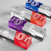 Trophée en cristal K9 en gros, gravure laser personnalisée, logo, plusieurs couleurs, impression UV pour récompense d'entreprise