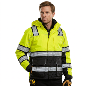 Ropa de Trabajo de Seguridad Reflectante Unisex de Alta Resistencia para Invierno, Personalizada, de Alta Visibilidad, Impermeable, para la Construcción Industrial, con Impresión por Transferencia de Calor - Product Image 2