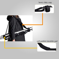 Sangle de Ski-support d'épaule de Ski avec fixation sécurisée, sangle Extra large avec épaulière pour un confort supérieur