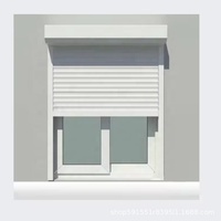Fenêtre à volet roulant en aluminium électrique à lamelles |   Pare-soleil anti-vol, isolant thermique et coupe-vent pour usage extérieur