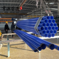 Tubería de Acero ERW ASTM A53 Popular con Recubrimiento Epóxico Azul Personalizado para Sistemas de Drenaje, Tubería de Acero al Carbono de 6 m