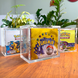 Nuova Vetrina Espositiva Magnetica in Acrilico Trasparente Personalizzata TCG per <span class=keywords><strong>Box</strong></span> di Bustine Pokémon, Custodia per Carte Collezionabili Pokémon 1ª Edizione - Product Image 4