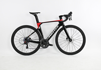 Vélo de route en aluminium ultra-léger de qualité course avec suspension de fourche et design à guidon plat, capacité de charge de 300 kg, unisexe
