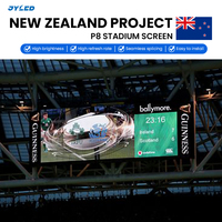 Écran LED extérieur étanche IP65 P6.66 P8 ultra haute luminosité anti-éblouissement pour publicité sur terrain de football, panneau d'affichage vidéo