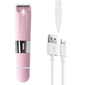 เครื่องโกนขนบิกินี่แบบทูพีฟสำหรับผู้หญิงเครื่องโกนหนวดไฟฟ้าไร้สายไม่เจ็บไม่เจ็บใช้เปลี่ยนได้สำหรับเดินทาง - Product Image 1