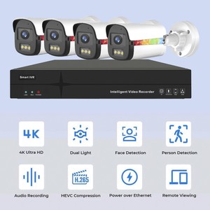 4CH POE 1080P อุปกรณ์ CCTV H.265 NVR - Product Image 1