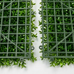 Tuile de jardin vertical artificielle verte résistante aux UV, panneau mural décoratif en feuilles, tapis de verdure pour aménagement intérieur et extérieur - Product Image 2