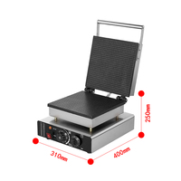 Nouvelle machine à gaufres belges et croffles en acier inoxydable personnalisée, contrôle tactile, haute efficacité, 110V/220V, garantie 1 an