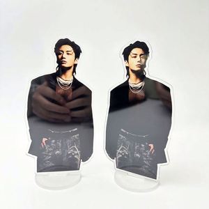Hot Stock Kpop Character Standing <b>Card</b> Acrylic Display Rack Small <b>Card</b> Picture Frame Plastic Desktop Gift Rack for <b>Table</b> Use - Product Image 5