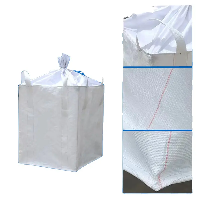 फैक्ट्री डायरेक्ट 100% वर्जिन मटेरियल FIBC जंबो बैग 1000 किलोग्राम लोडिंग वेट कंडक्टिव फीचर के साथ बड़ा बैग, डायरेक्ट सेल
