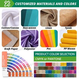 กระเป๋าผ้า PP แบบทอที่ทนทานด้ามจับคู่สีสันสดใสปรับแต่งโลโก้ได้ตามต้องการเทรนด์ล่าสุด - Product Image 4