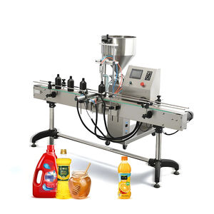 Máquina automática de llenado de pasta y líquidos de un solo cabezal Máquina de tapado y etiquetado a juego Opcional con transportador y tolva - Product Image 6