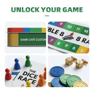Jeu de Carrom Compact 2 Joueurs en Papier d'Art 350 GSM avec Dorure à Chaud Certifié FSC – Jeu de Table Portable pour Voyage - Product Image 3