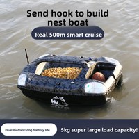 Bateau télécommandé haut de gamme Z65 avec GPS/BeiDou, sondeur de poissons sans fil haute puissance avec visuel, autonomie de 5 heures