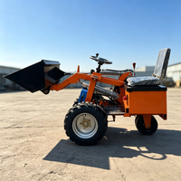 Mini Pala Gommata Elettrica 1800W 48V Batteria Acciaio Nuova Compatta Contrappeso 200kg 300kg Sollevamento 2000mm