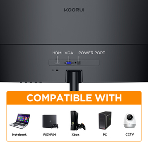 Koorui-bán buôn chăm sóc mắt IPS LCD LED không khung PC Màn hình rộng 24 27 inch máy tính cong LCD màn hình - Product Image 5