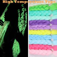 Tresse de cheveux synthétiques Jumbo de 24 pouces en gros 100g cheveux de tressage synthétiques droits teints en plusieurs couleurs