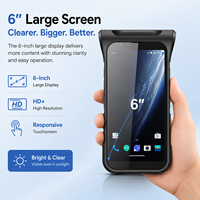 Terminal de lecture portable C5 4G/WiFi Android 11 UHF RFID noir pour entrepôt, commerce de détail et logistique, ultra-haute fréquence
