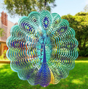 OEM <b>Garden</b> <b>Wind</b> <b>Spinners</b> for Women Mom Hanging <b>Wind</b> Chimes <b>Wind</b> Sculpture for Halloween Christmas Thanksgiving Ornament Gifts - Product Image 3