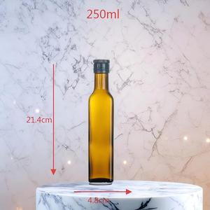 Verde Oscuro Marrón 100mL-750ml Botellas de condimentos de cocina Botellas de aceite de oliva y Camelia cuadradas y redondas Tapón de rosca Tipo de sellado plano - Product Image 3