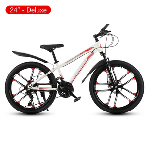 Vélo de montagne à cadre en acier de 26 pouces, 27 vitesses, frein à disque hydraulique, suspension intégrale, vélo de montagne tout-terrain - Product Image 1