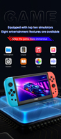 Nouvelle arrivée, console de jeu portable X80, écran HD de 7 pouces, console de jeu rétro portable, console de jeu vidéo, console de jeu rétro