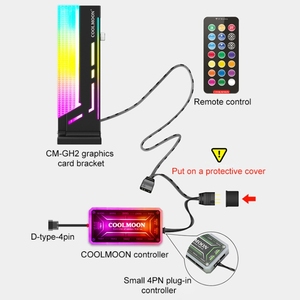 Supporto per GPU 5V ARGB CM-GH2 COOLMOON in lega di alluminio Dropshipping - Product Image 6