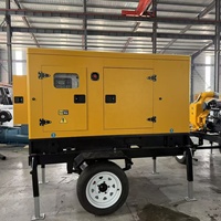 Groupe électrogène diesel industriel mobile super silencieux 50 kVA 40 kW refroidi par eau avec télécommande 110 V 240 V 400 V puissant