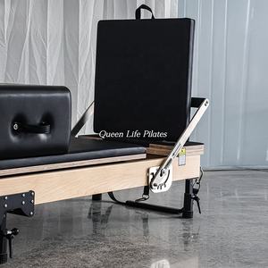 Queenlife, новый стиль, высокое качество, портативная кровать для йоги, складная белая машина для реформера из клена, пилатес - Product Image 4