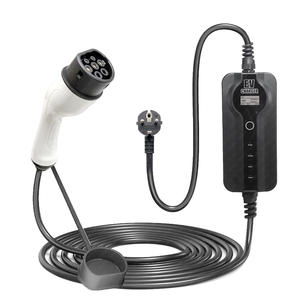 Kabel pengisi daya EU, colokan EU, dapat disesuaikan, layar LED 8A/16A, kabel pengisian daya tipe 2 1 fase EV dengan colokan pengisian EU untuk kendaraan listrik - Product Image 1