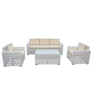 مبيعات مميزة تصميم فاخر فردي للأماكن الخارجية أريكة للحديقة من الخيزران مجموعة كراسي استراحة أثاث فناء المنزل مقاوم للماء - Product Image 4