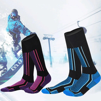 Chaussettes de sport épaisses et chaudes pour l'hiver, pour femmes, hommes et enfants, anti-froid, pour le ski, les activités de plein air, les chaussettes de ski hautes, les chaussettes de randonnée