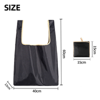 Sac fourre-tout pliable écologique personnalisé avec logo (MOQ 1) – Sacs de courses réutilisables et pliables pour l'épicerie et les supermarchés, faciles à transporter