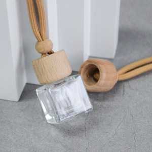 8ML Transparent Natural Wooden Lid <strong>Car</strong> Perfume Bottle - Essential Oil <strong>Diffuser</strong> Air Freshener Container for <strong>Car</strong> Empty Bottle - Product Image 3