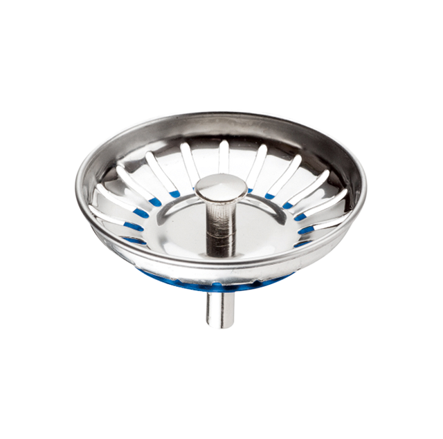 Polished Chrome Kitchen Sink Drain Cover Stainless Steel Filter Plug Stopper Plastic Basin Strainer Waste Seal Accessory